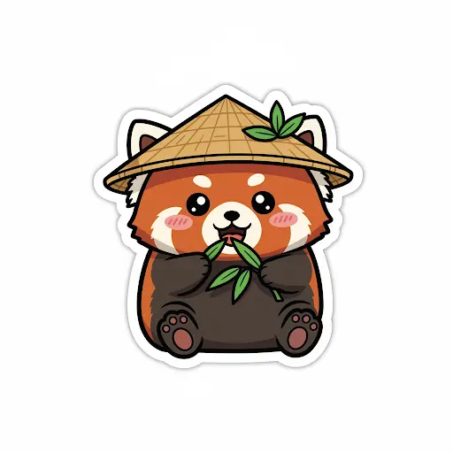 gemini prompt red panda sticker - nano banana prompt