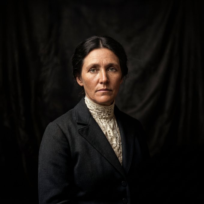 nano banana pro example a restored photo of a middle aged woman - Result Image