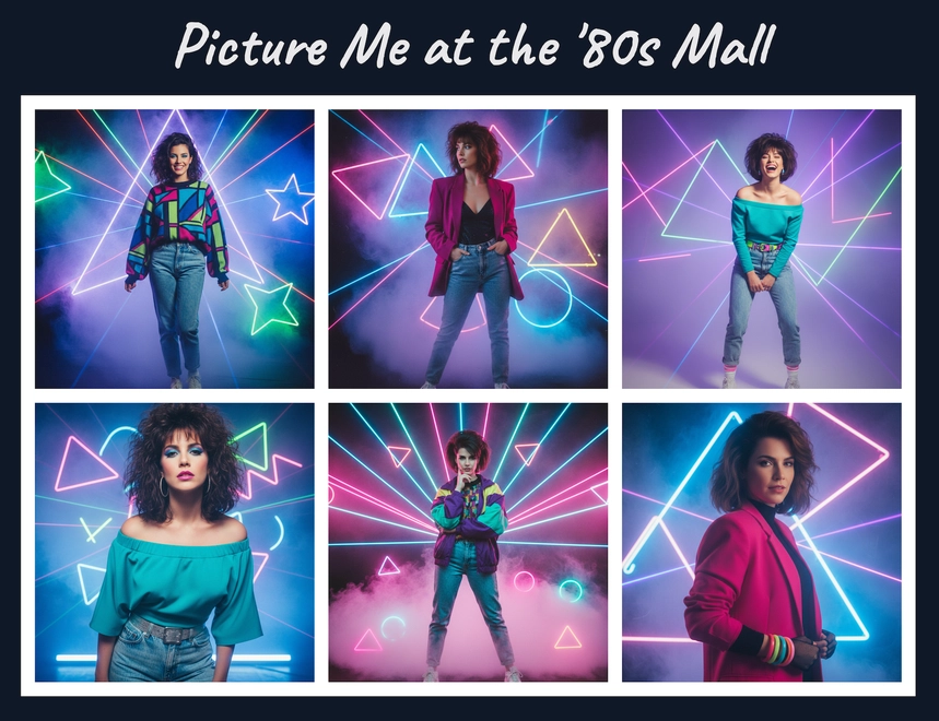 Retro '80s Vibe - Picture Me AI